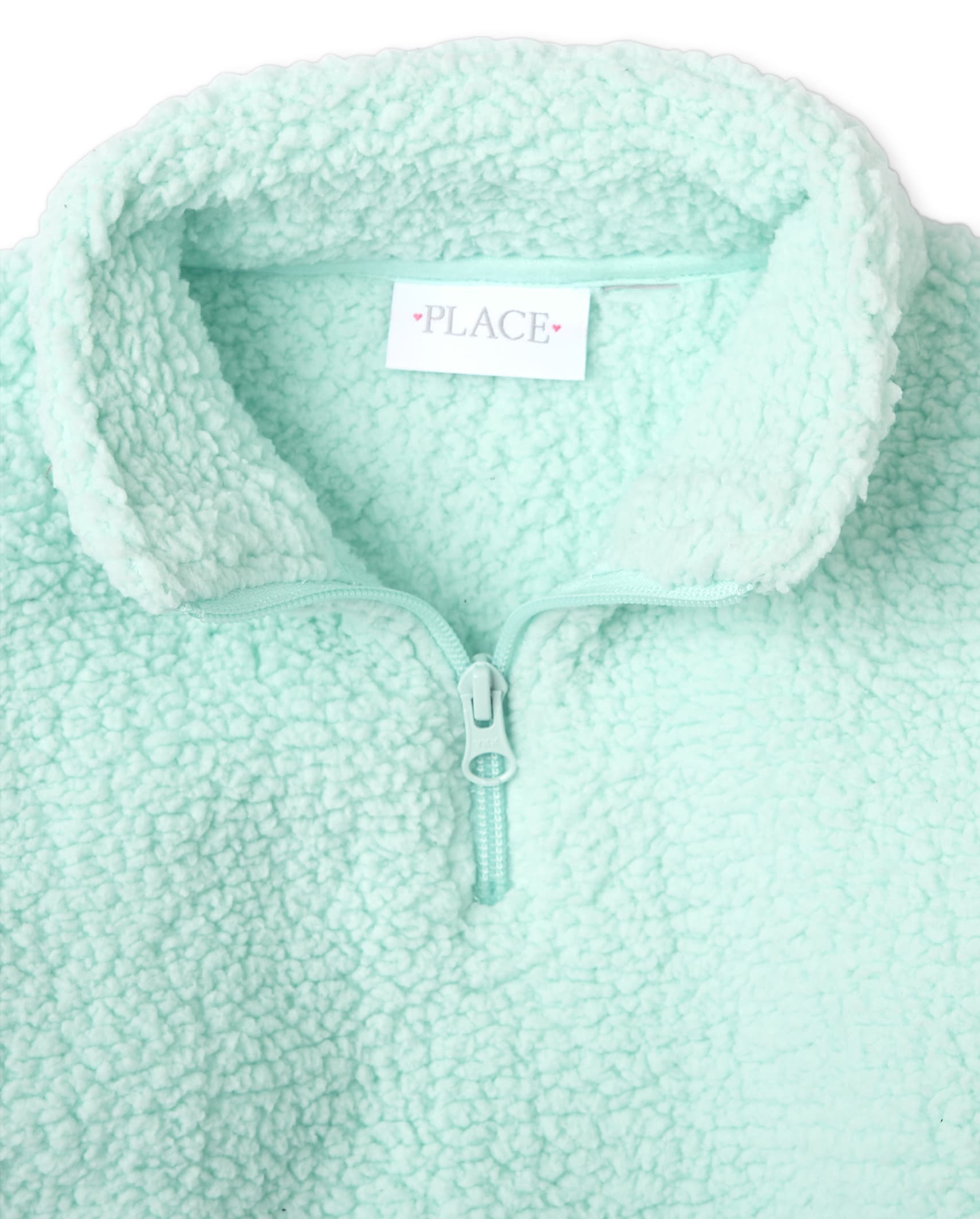 Girls Long Sleeve Sherpa Half Zip Pullover | The Children's Place