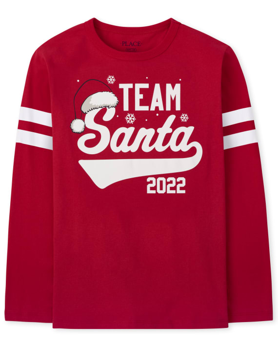 The Children's Place Unisex Kids Matching Family Team Santa Graphic Tee