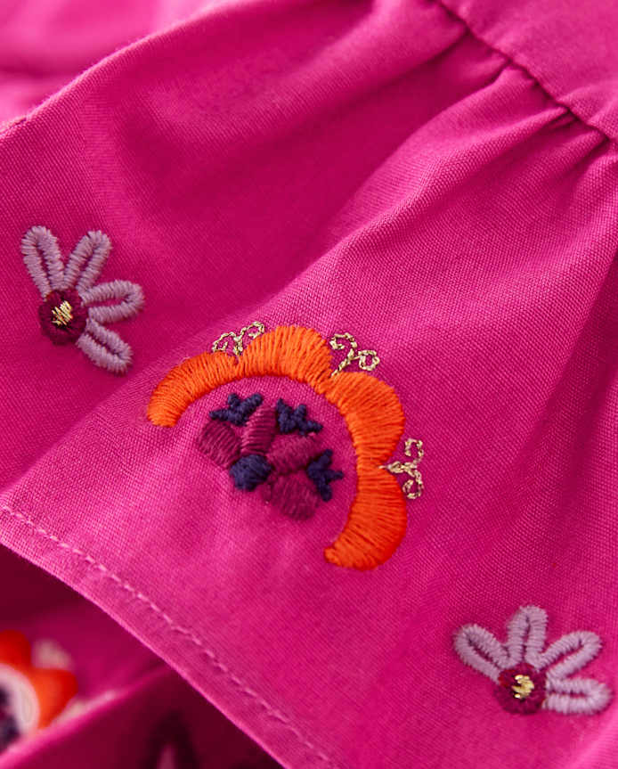 Girls Floral Ruffle Skort - Summer Sunsets
