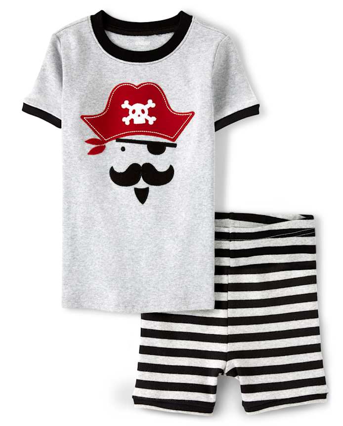 Boys Pirate Cotton 2-Piece Pajamas
