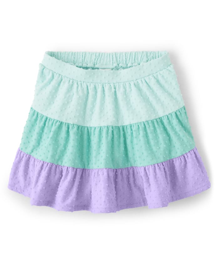 Girls Colorblock Tiered Skort - Backyard Explorer