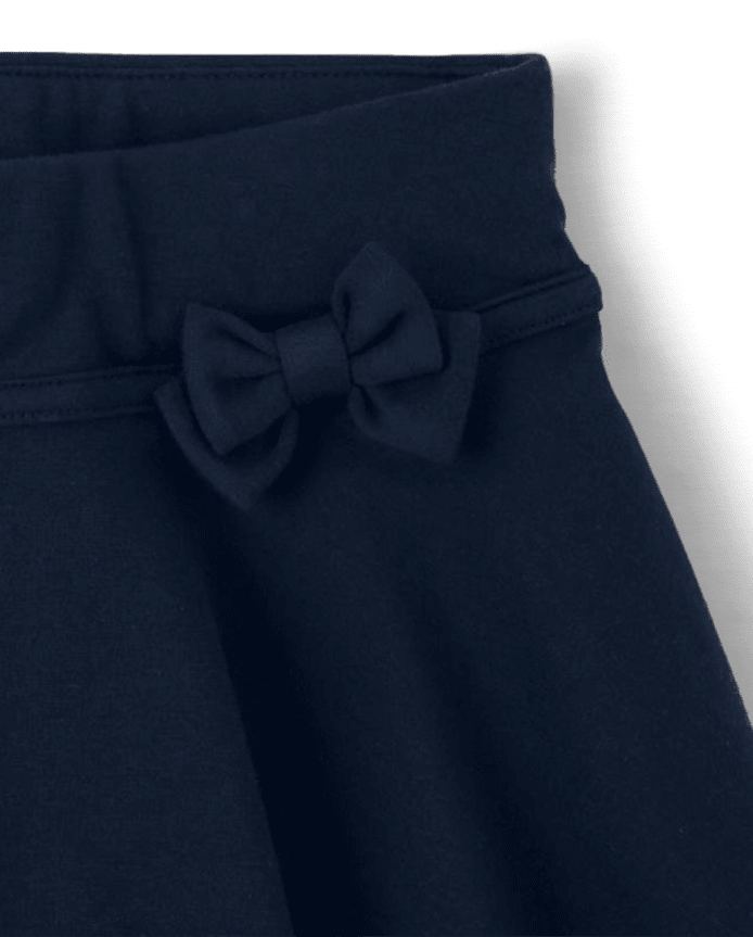 Girls Ponte Bow Skort - Uniform