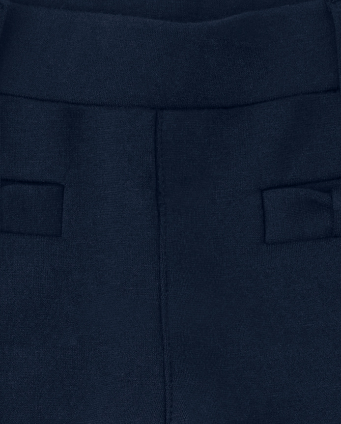 Girls Ponte Bow Jeggings