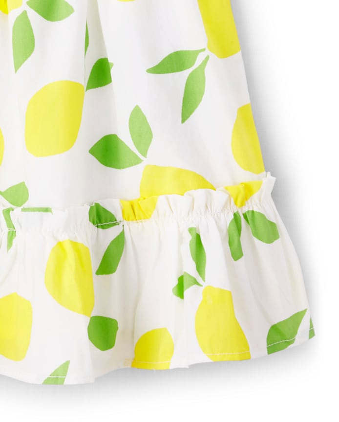 Girls Lemon Ruffle Skort - Citrus & Sunshine