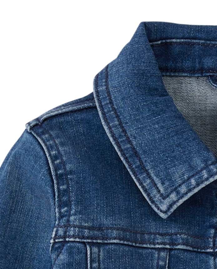 Girls Apple Denim Jacket - Head of the Class