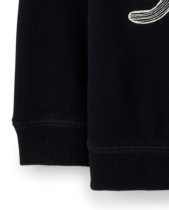 Boys Embroidered Skeleton Hoodie - Trick or Treat