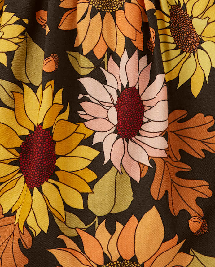 Girls Sunflower Skort - Autumn Harvest