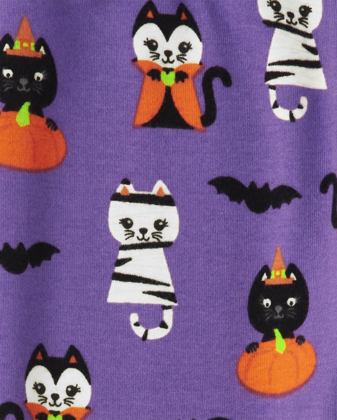Girls Cat Leggings - Trick or Treat