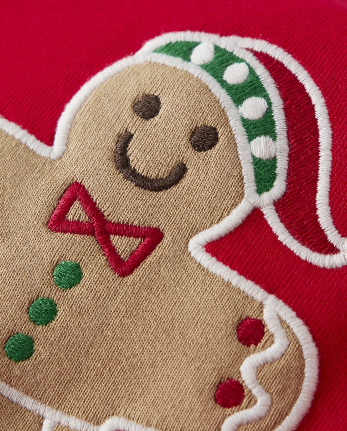 Kids Gingerbread Snug Fit Cotton Pajamas