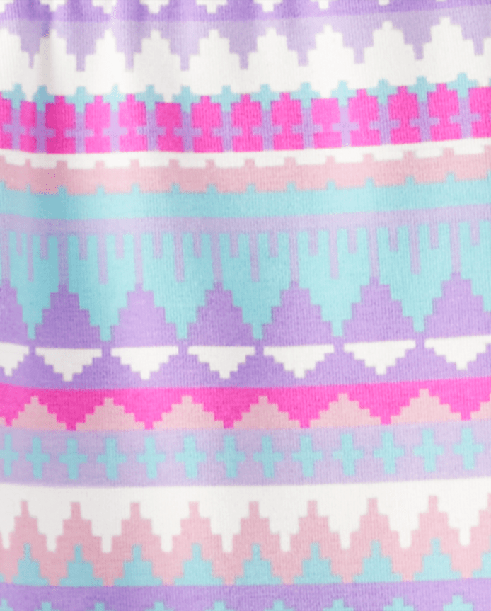 Girls Geometric Leggings - Unicorn Princess