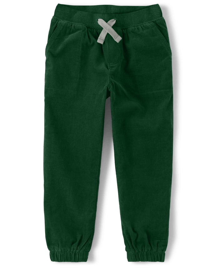 Boys Corduroy Pull On Pants - Gingerbread House
