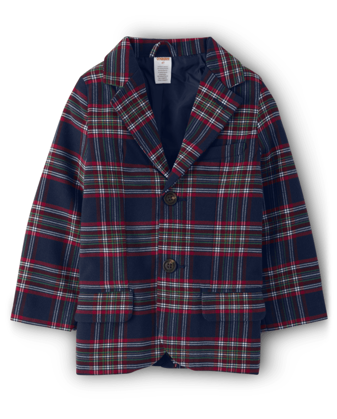 Boys Plaid Blazer - Family Celebrations