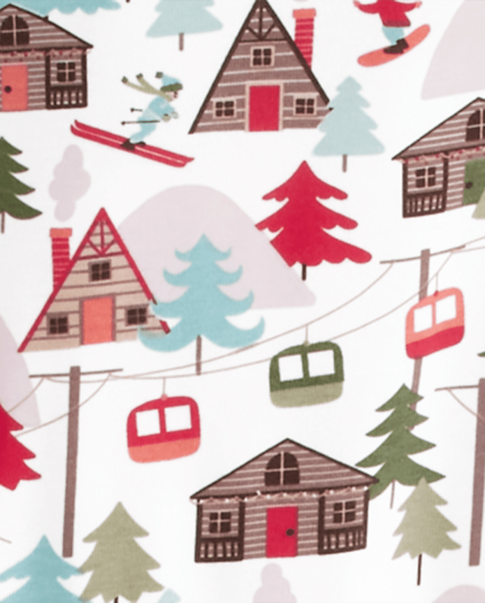 Kids Ski Lodge Snug Fit Cotton Pajamas