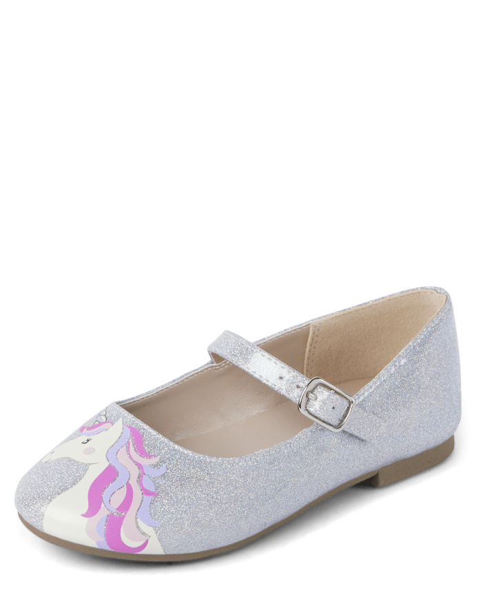 Girls Unicorn Ballet Flats - Princess