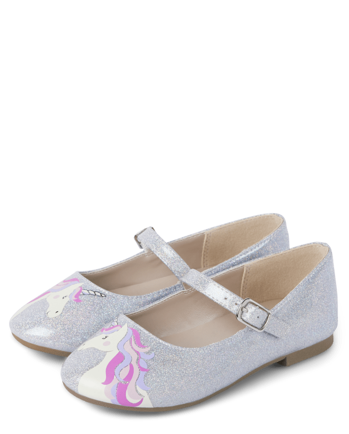 Girls Unicorn Ballet Flats - Princess