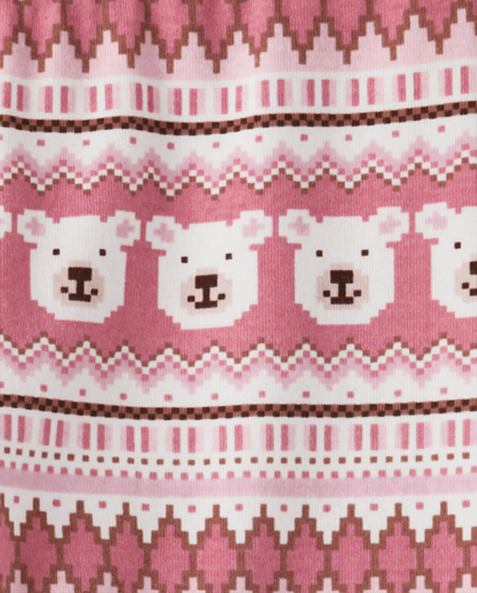 Girls Polar Bear Fairisle Leggings - Hugs