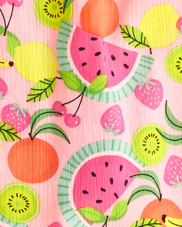 Girls Fruit Ruffle Cover-Up - Splish-Splash