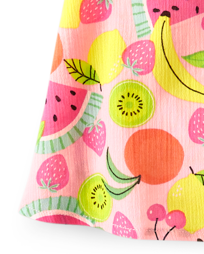 Girls Fruit Ruffle Cover-Up - Splish-Splash