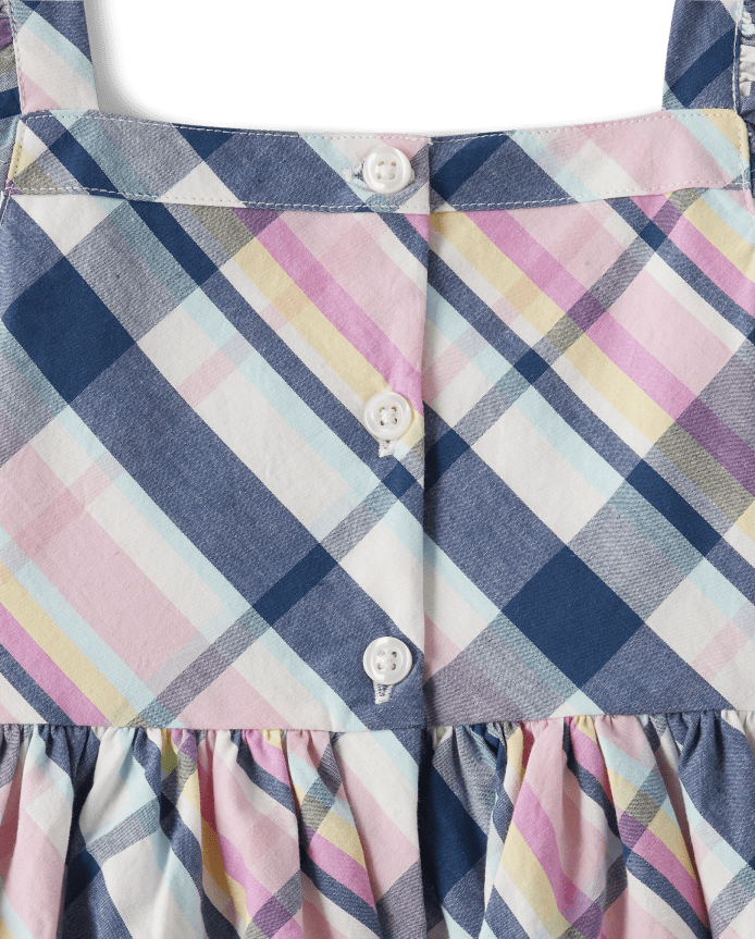 Girls Matching Family Plaid Dress - Spring Celebrations