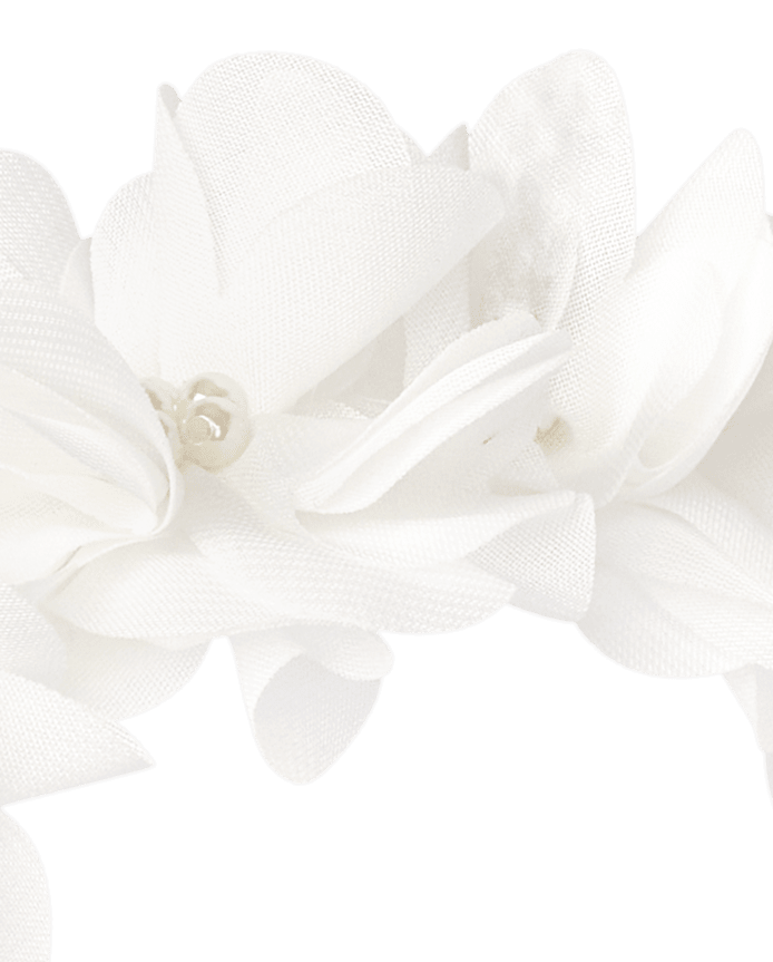 Girls Floral Pearl Headband - Special Occasions