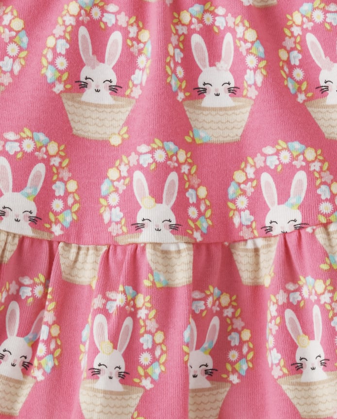 Girls Bunny Peplum Skort - Spring Celebrations