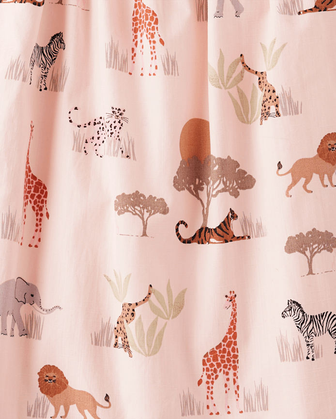 Girls Safari Ruffle Dress
