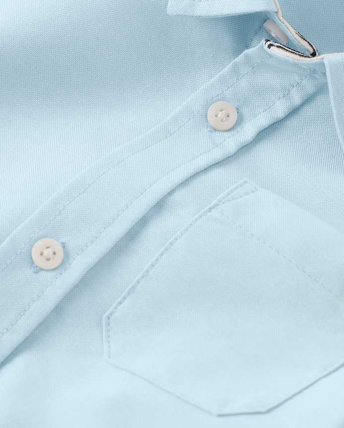 Chemise boutonnée Oxford infroissable pour garçon - Uniforme
