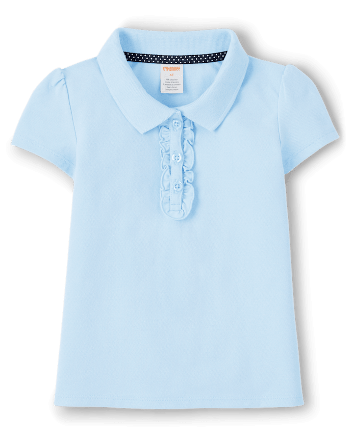 Girls Ruffle Polo