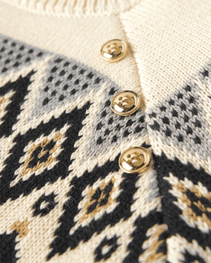 Girls Intarsia Fairisle Sweater - Winter Wonderland