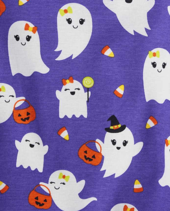 Girls Ghost Snug Fit Cotton Pajamas