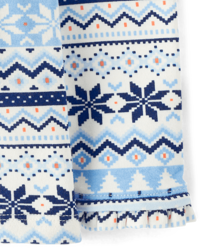Girls Snowflake Fairisle Turtleneck