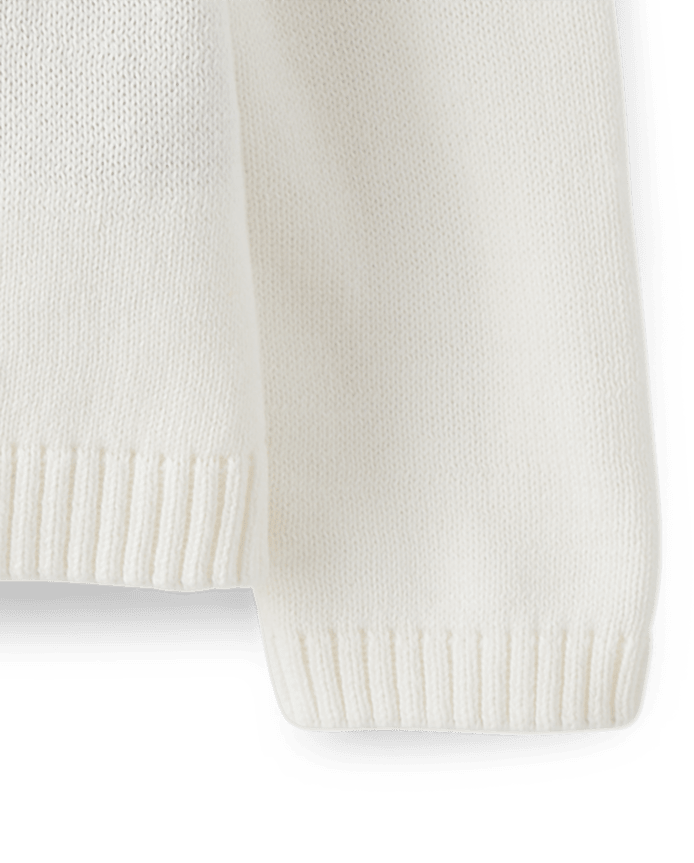 Girls Embroidered Snowflake Sweater - Silent Night
