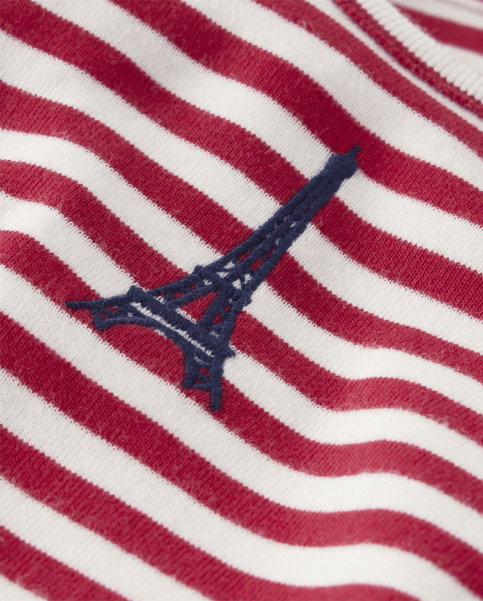 Girls Eiffel Tower Fit And Flare Dress - Coastal Cutie