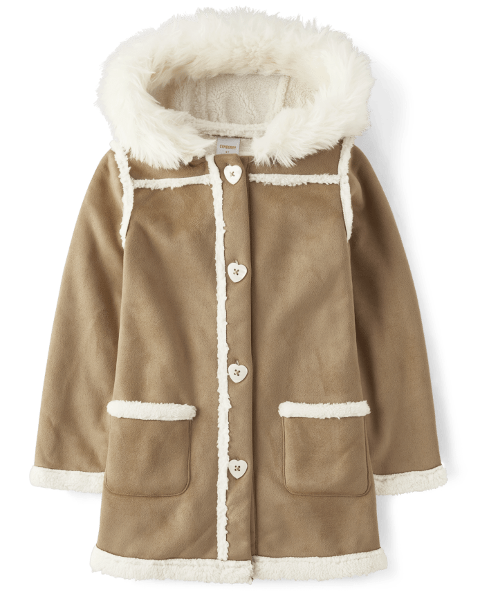 Girls Sherpa-Lined Jacket