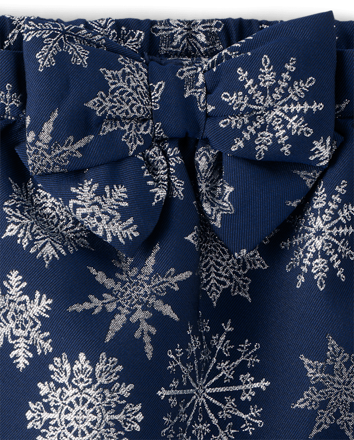 Girls Snowflake Skirt - Silent Night
