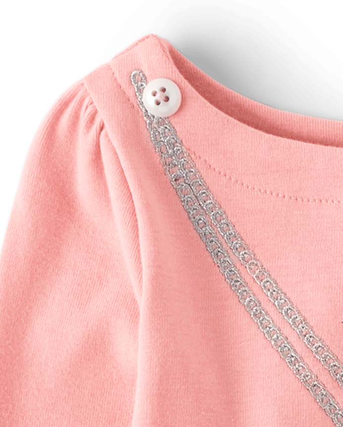 Girls Embroidered Purse Top - Ladies And Gentlemen