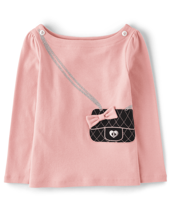 Girls Embroidered Purse Top - Ladies And Gentlemen