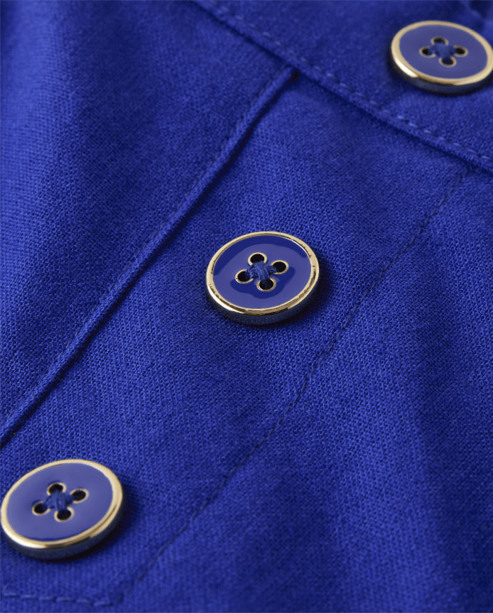 Girls Linen-Blend Cropped Wide Leg Pants - Italian Riviera