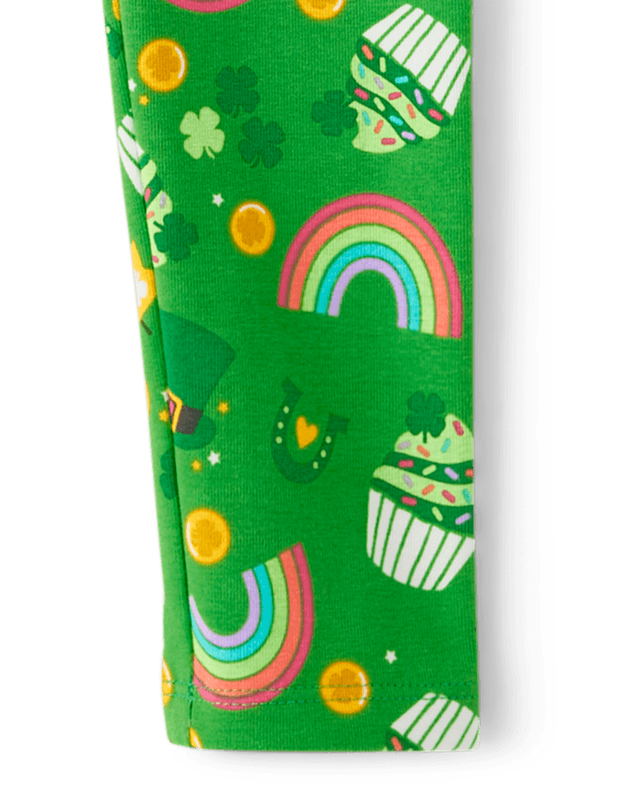 Girls Shamrock Leggings