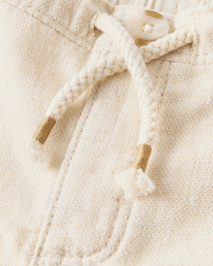 Kids Linen-Blend Pull On Shorts