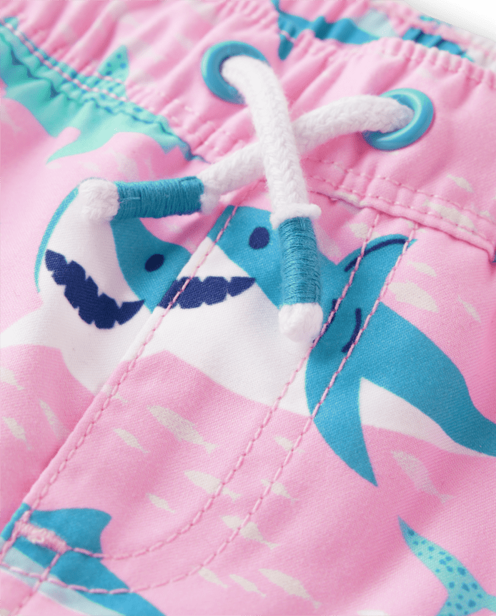 Boys Shark Swim Trunks - Splish-Splash