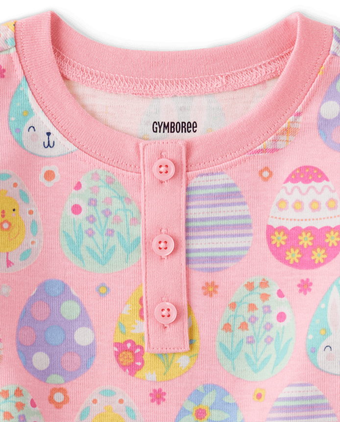 Girls Easter Egg Snug Fit Cotton Pajamas - Gymmies