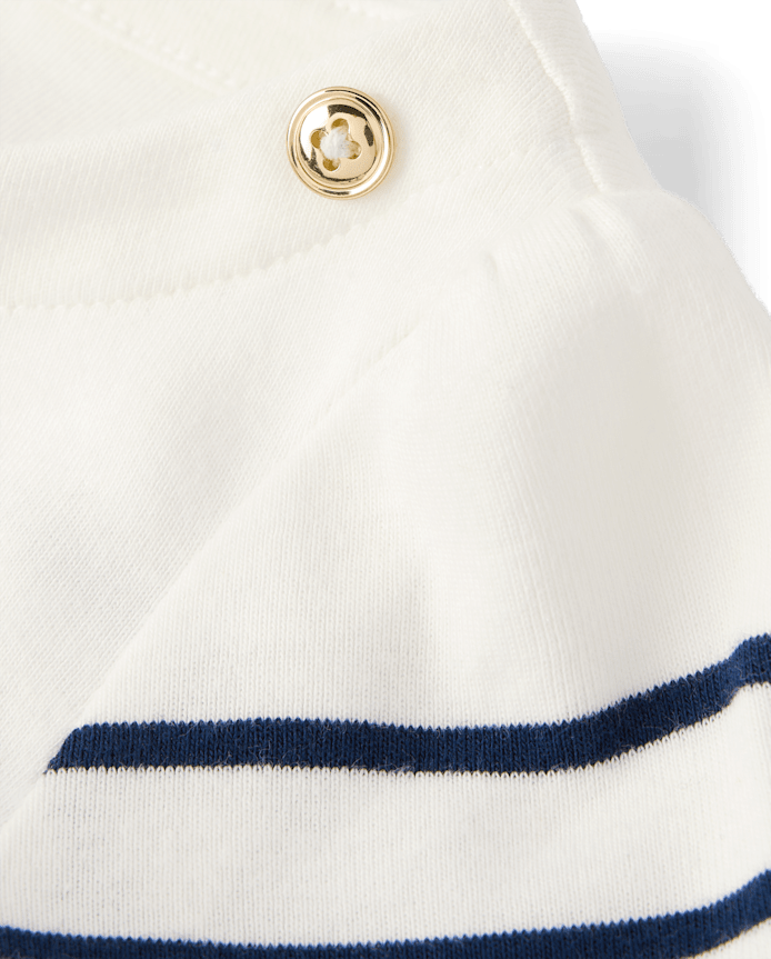 Girls Striped Boat Neck Top - Classroom Cutie