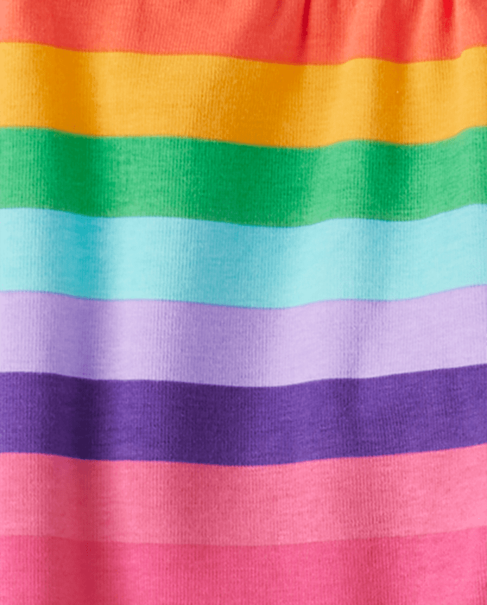 Girls Rainbow Striped Leggings - Classroom Cutie