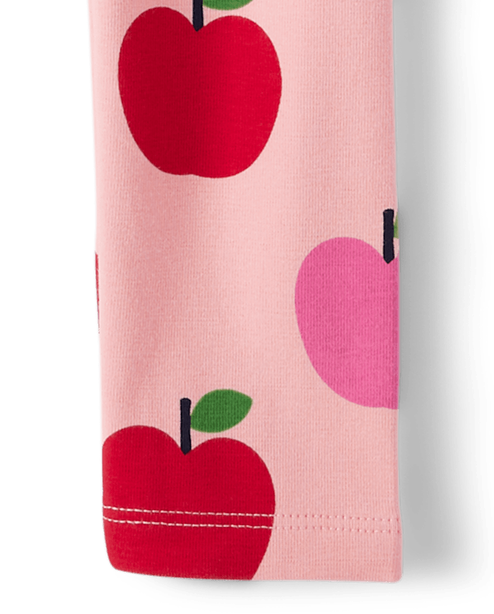 Girls Apple Leggings - Classroom Cutie