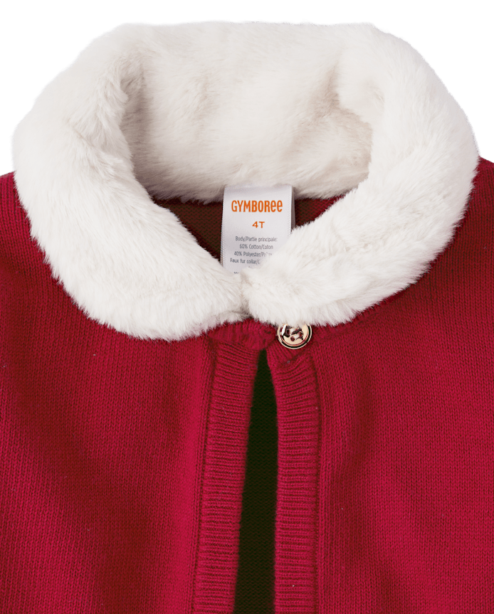 Girls Faux Fur Shrug - All Dressed Up