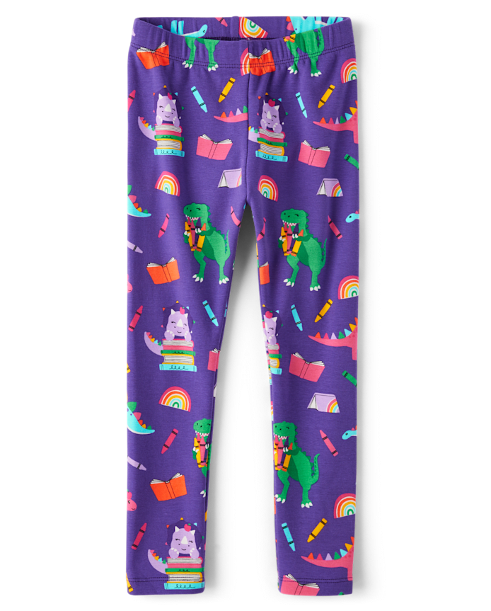 Girls Dino Leggings - Classroom Cutie