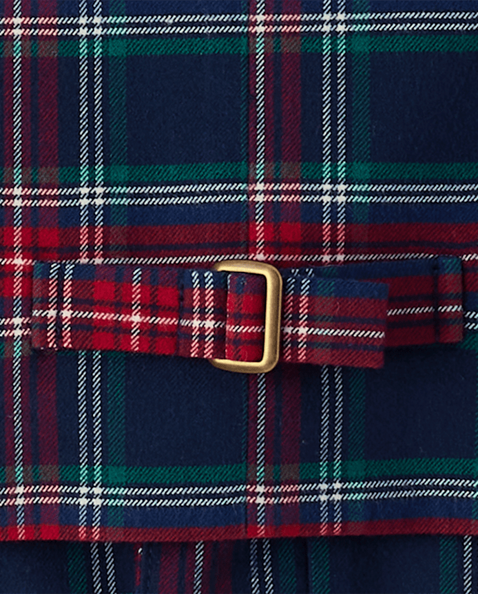 Gilet de costume à carreaux pour garçon - Noël royal