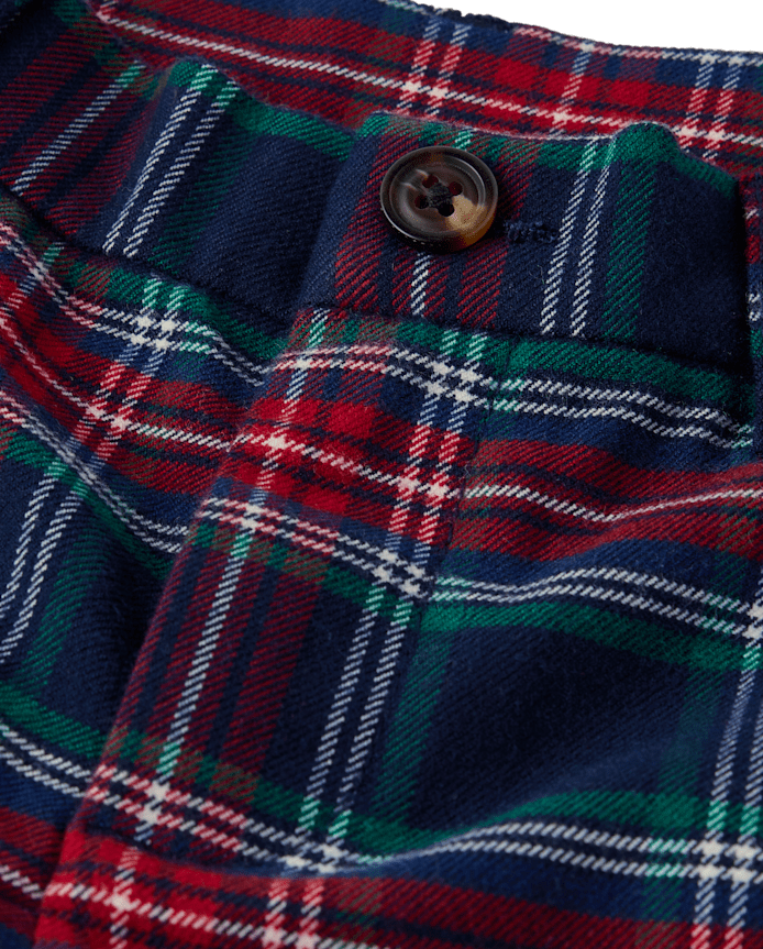 Boys Plaid Dress Pants - Royal Christmas