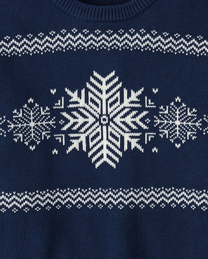 Womens Matching Family Snowflake Sweater - Holiday Express